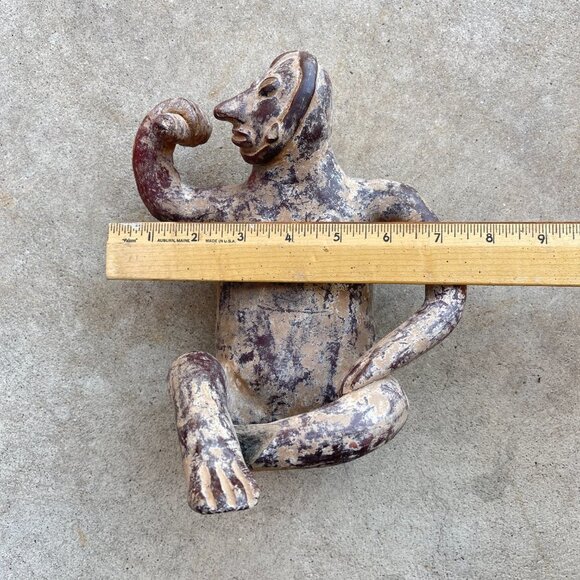 Pre-Columbian Style Seated Figurine - Picture 12 of 14